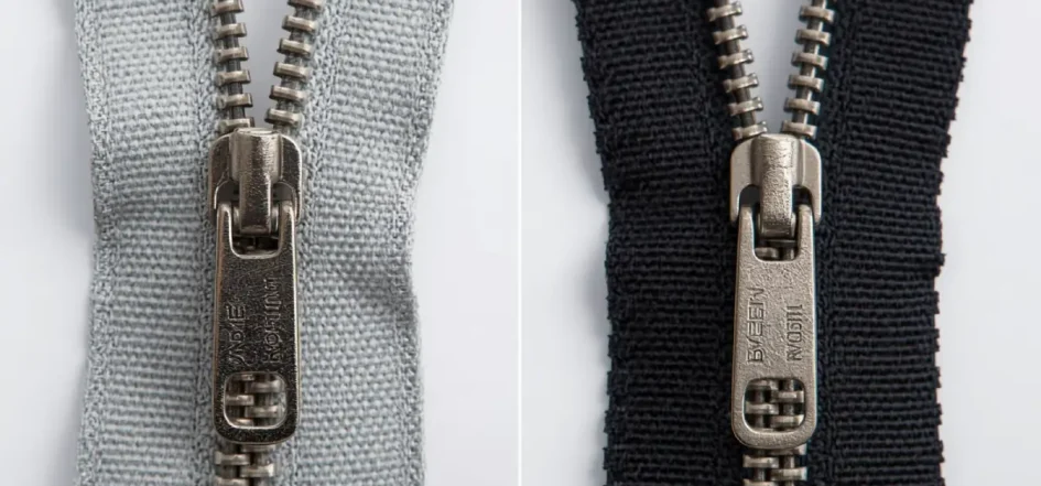 Cierres metálicos vs cierres de nylon